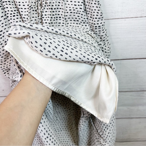 Lucky Brand White Black Geometric Maxi Sleeveless Boho Dress Size S - Picture 10 of 12